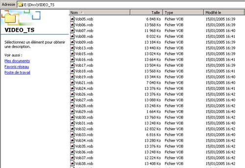 fichier vob