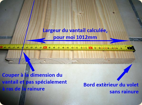 fabriquer ses volets battant en bois