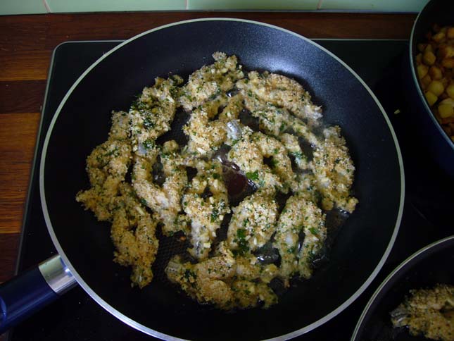 cuisses de grenouilles panées à l'ail