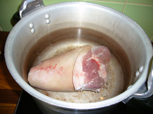 jarret de porc aux 5 légumes