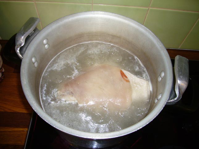 jarret de porc aux 5 légumes