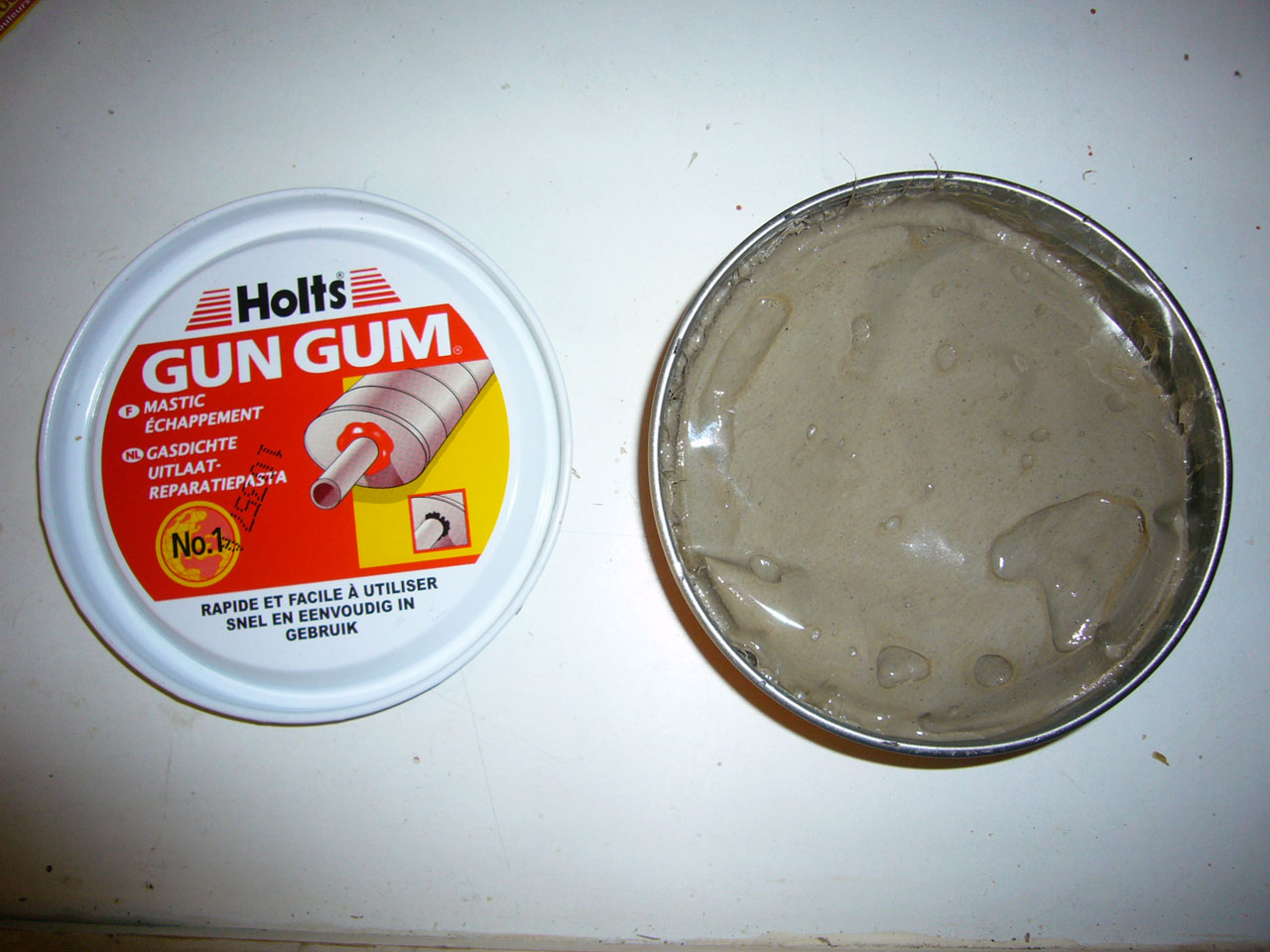 Pâte d'étanchéité échappement HOLTS GUN GUM 200g Irritant