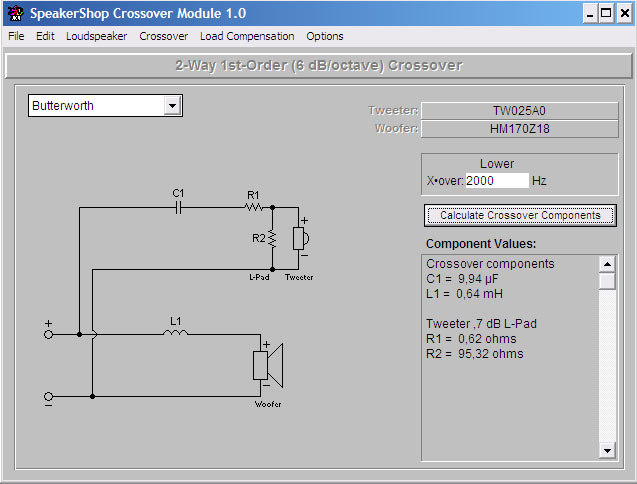 filtre 6 db 2 voies